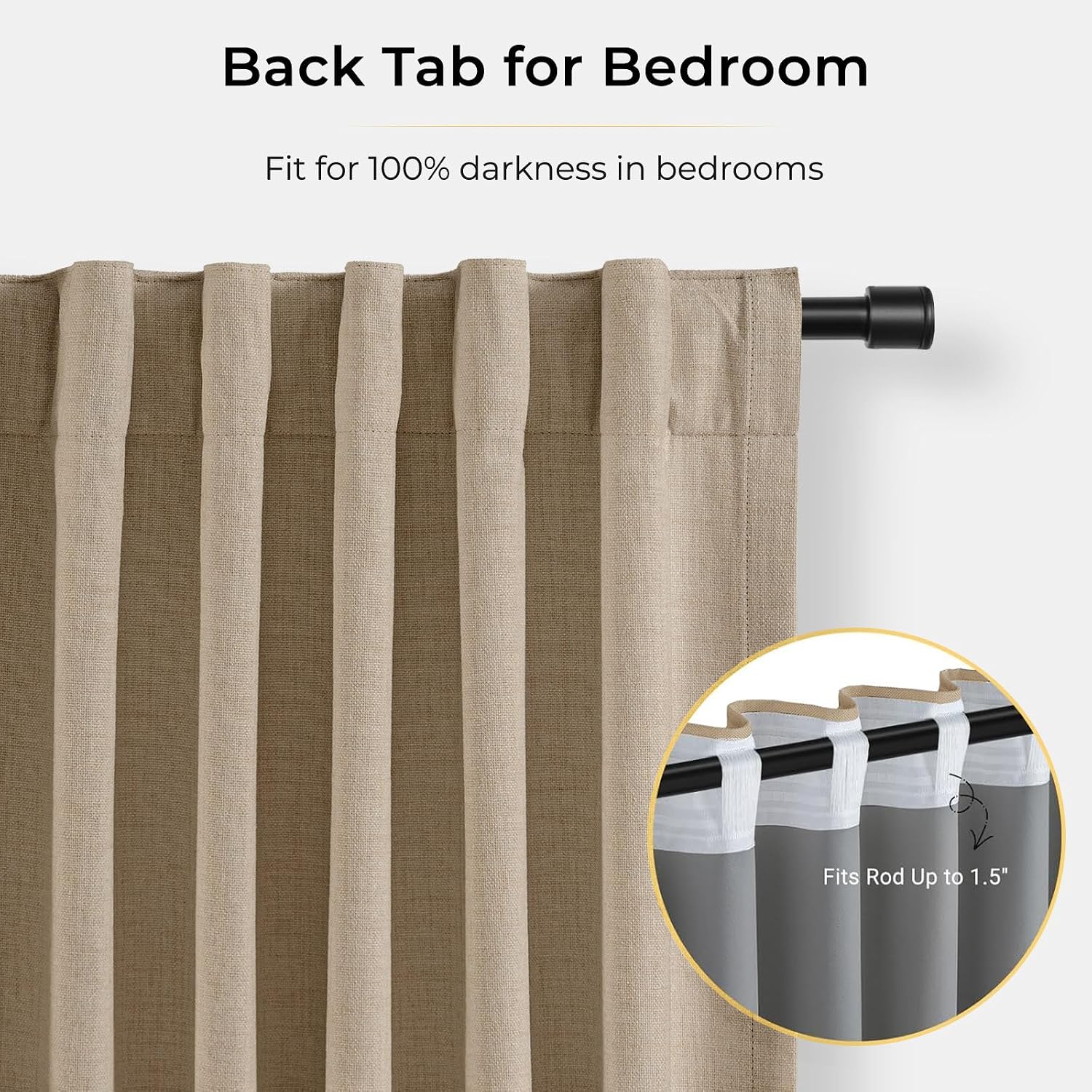 Detalle 2 de INOVADAY Blackout Curtains 84 Inch