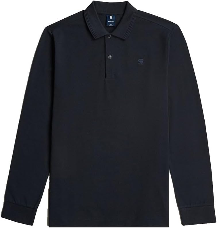 Detalle de G-STAR Dunda Slim Polo Ls – męska koszulka polo z długim rękawem