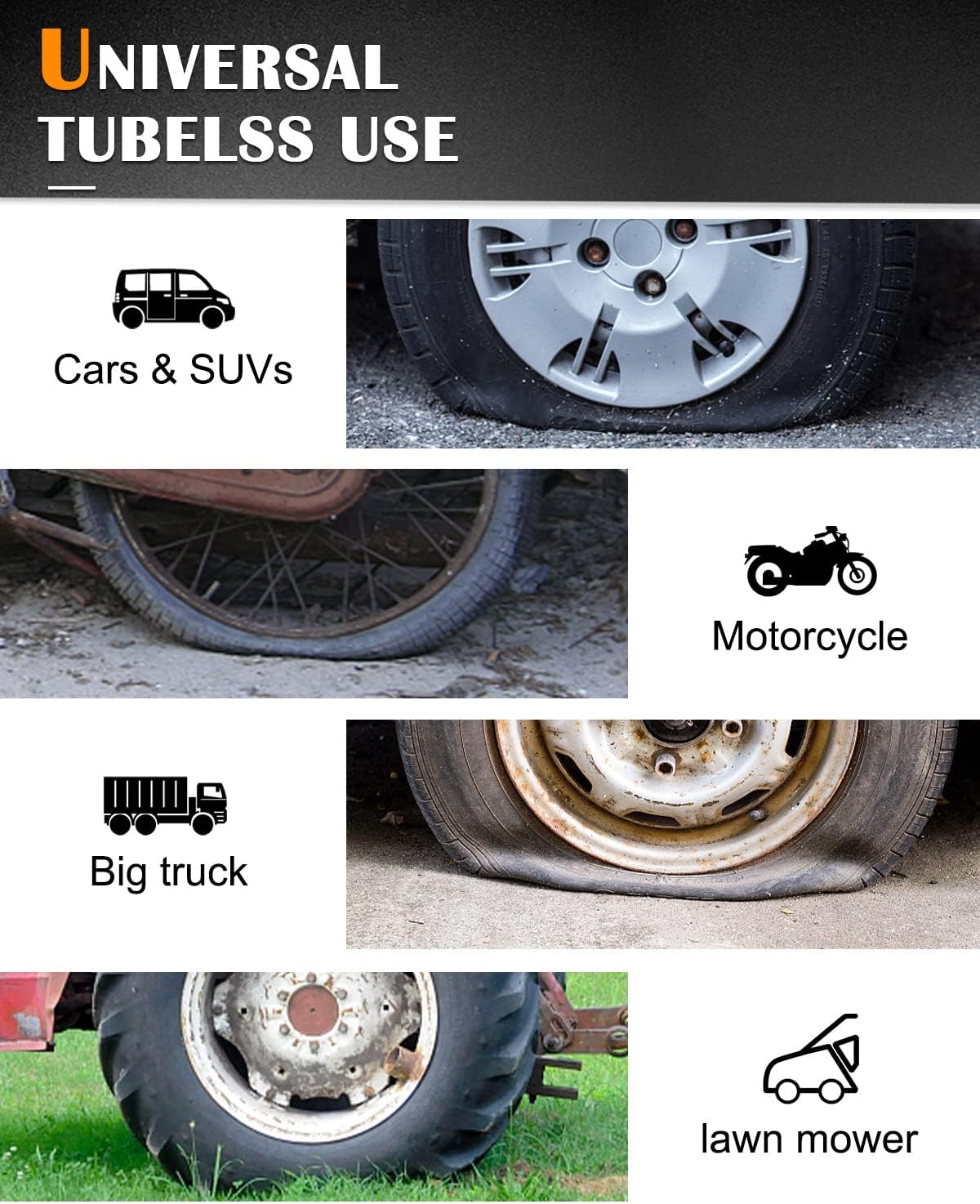 Thumbnail 3 de MAIKEHIGH Heavy Duty Tyre Puncture Repair Kit (Tubeless Plug Set, 69-piece)