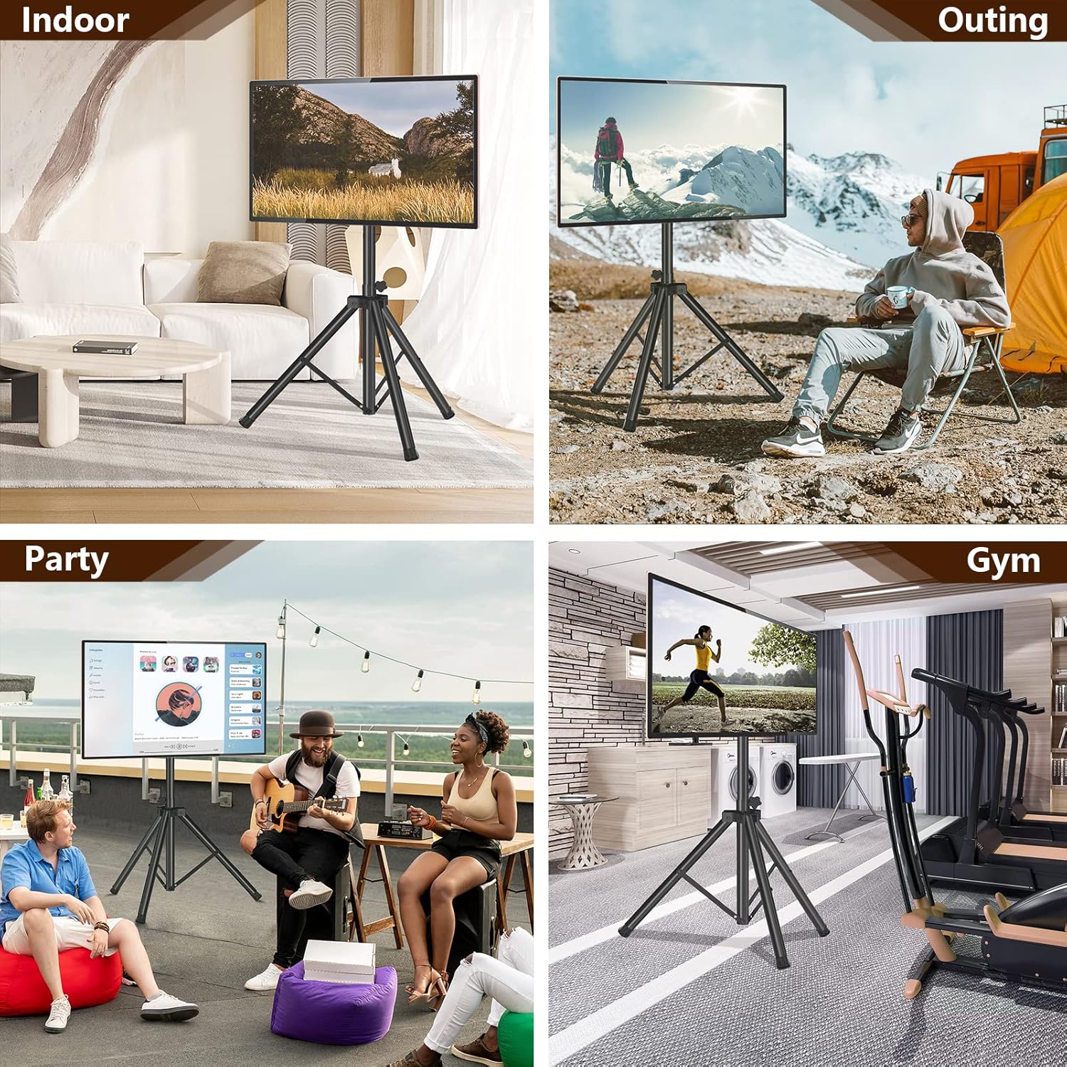Detalle de Tripod TV Stand 100 lbs