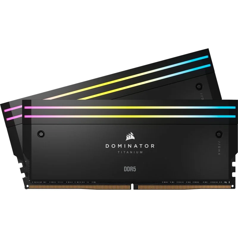 Detalle de Corsair Dominator Titanium DDR5 64GB 6400 MHz CL32 XMP Negro