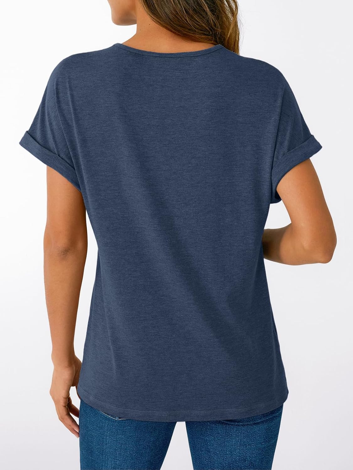 Thumbnail 4 de AUTOMET Short Sleeve V Neck T Shirts Womens — Everyday Comfort & Versatility