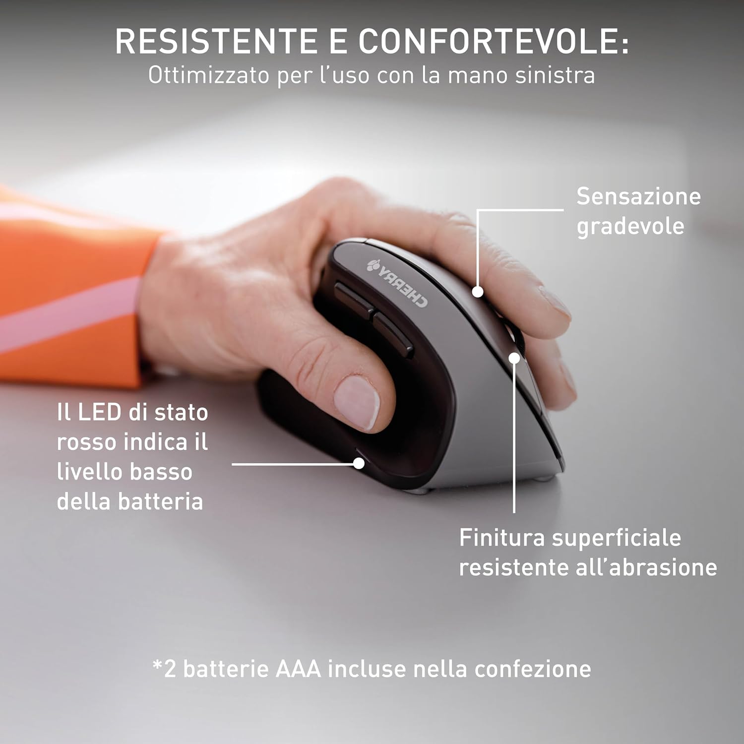 Thumbnail 4 de Cherry MW 4500 LEFT Mouse verticale wireless