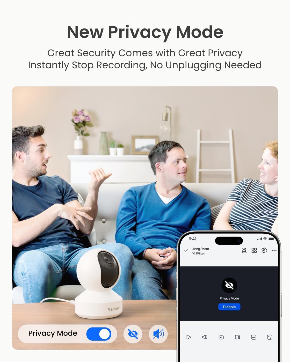 Thumbnail 5 de REOLINK E1 Zoom 4K Indoor Security Camera, 3x Optical Zoom, Wi-Fi 6