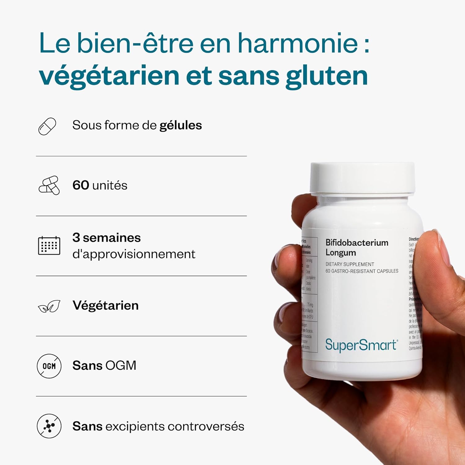 Thumbnail 5 de Probiotique Bifidobacterium longum Supersmart en gélules DR Caps