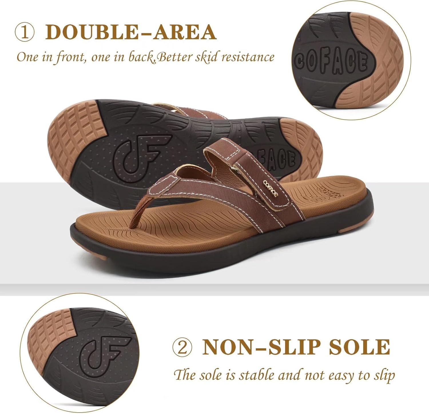 Thumbnail 5 de COFACE Orthotic Flip Flops with Arch Support