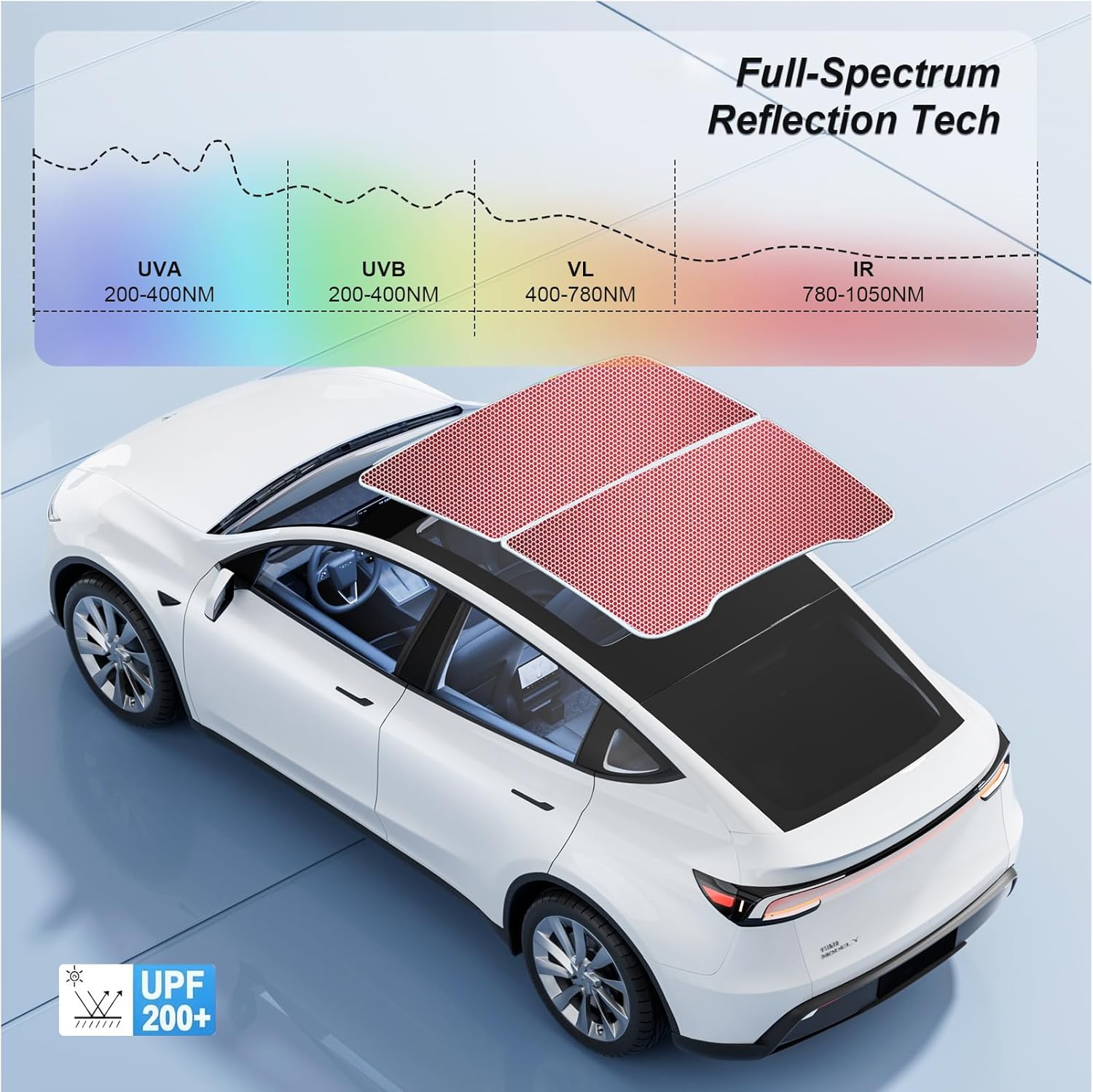 Thumbnail 3 de Tesla Model Y Sunshade Roof Never Sag – Heat-Insulating, UV-Protective Interior Accessory