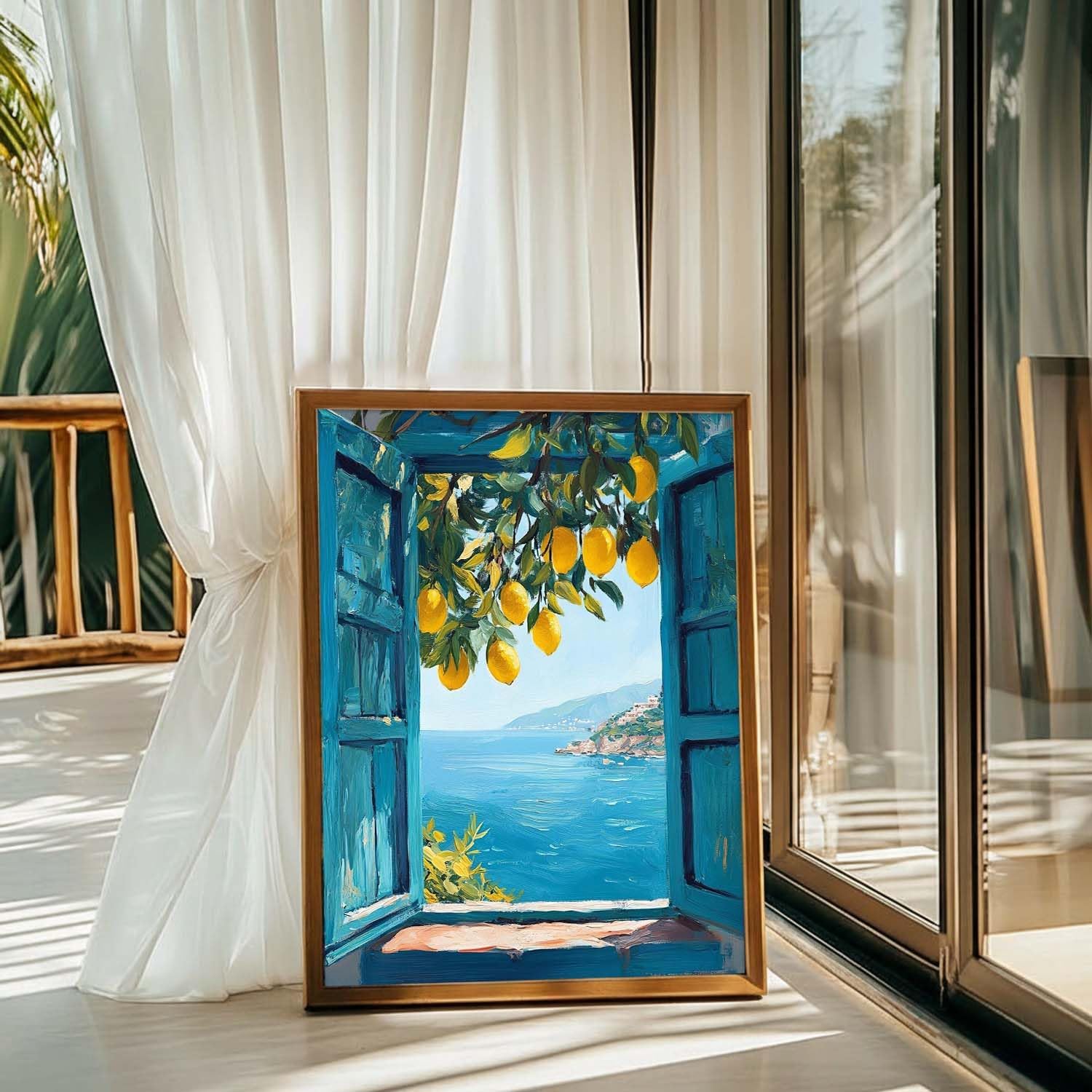 Detalle 2 de Yaostarart Coastal Lemon Tree Paint by Numbers 12x16in 🎨