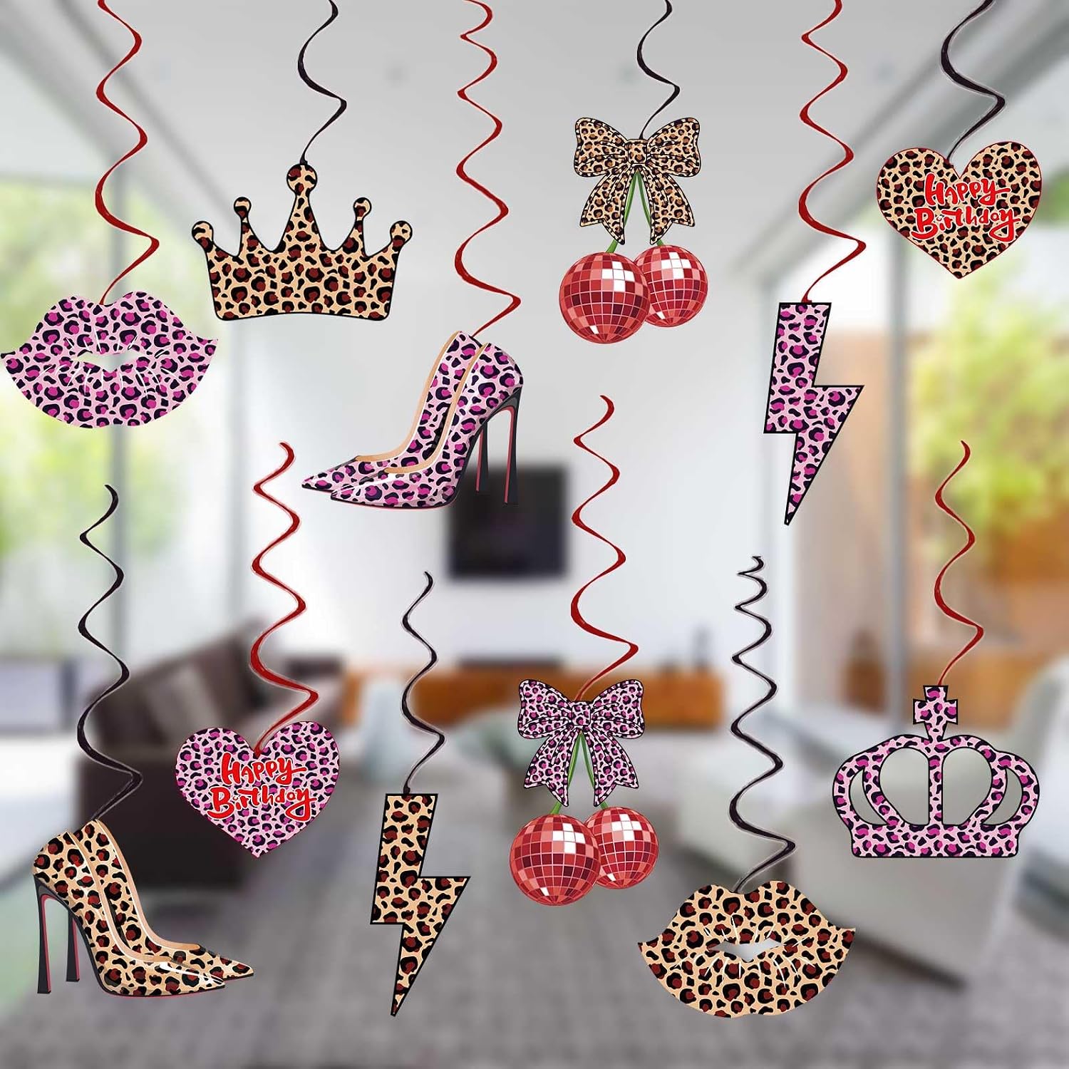 Detalle 2 de Cheetah Print Party Decorations, 24-Piece Set
