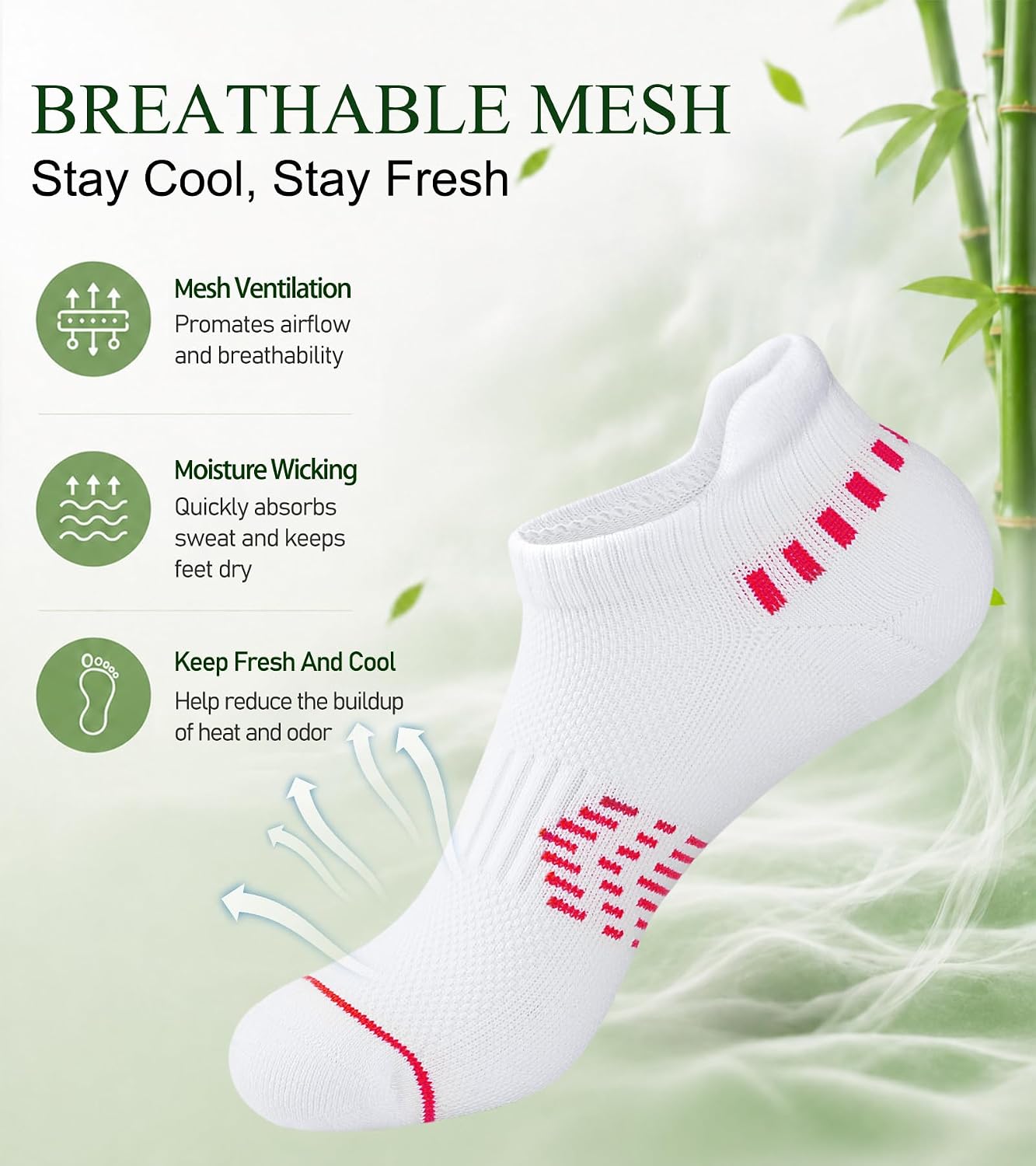 Detalle de floconssy Women's Ankle Socks, Bamboo Viscose