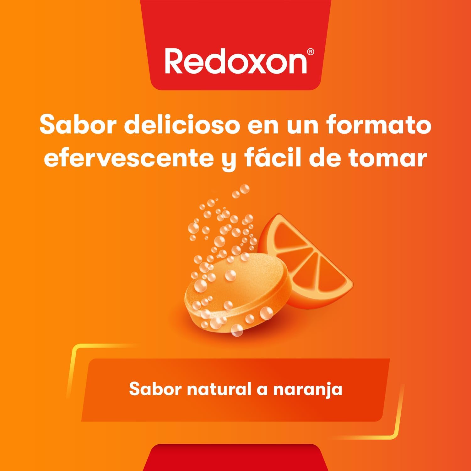 Detalle de REDOXON Vitamina C Efervescente 🍊 - 30 Comprimidos, 1 Mes