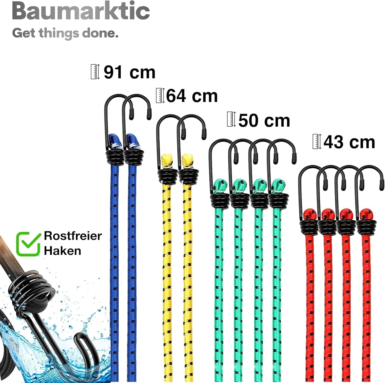 Thumbnail 4 de 10 tensores correas elásticas multiusos 88 cm