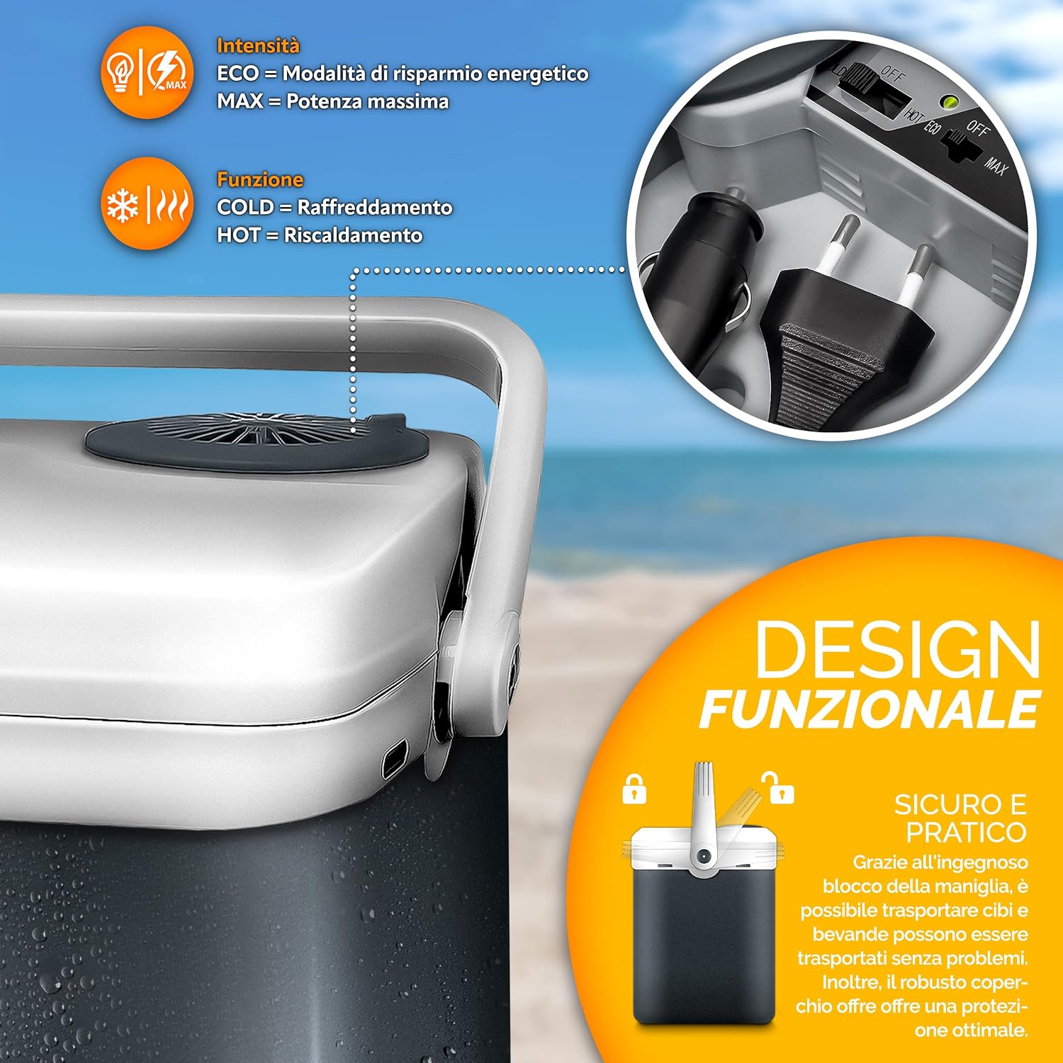 Detalle 2 de tillvex Frigorifero 32L portatile