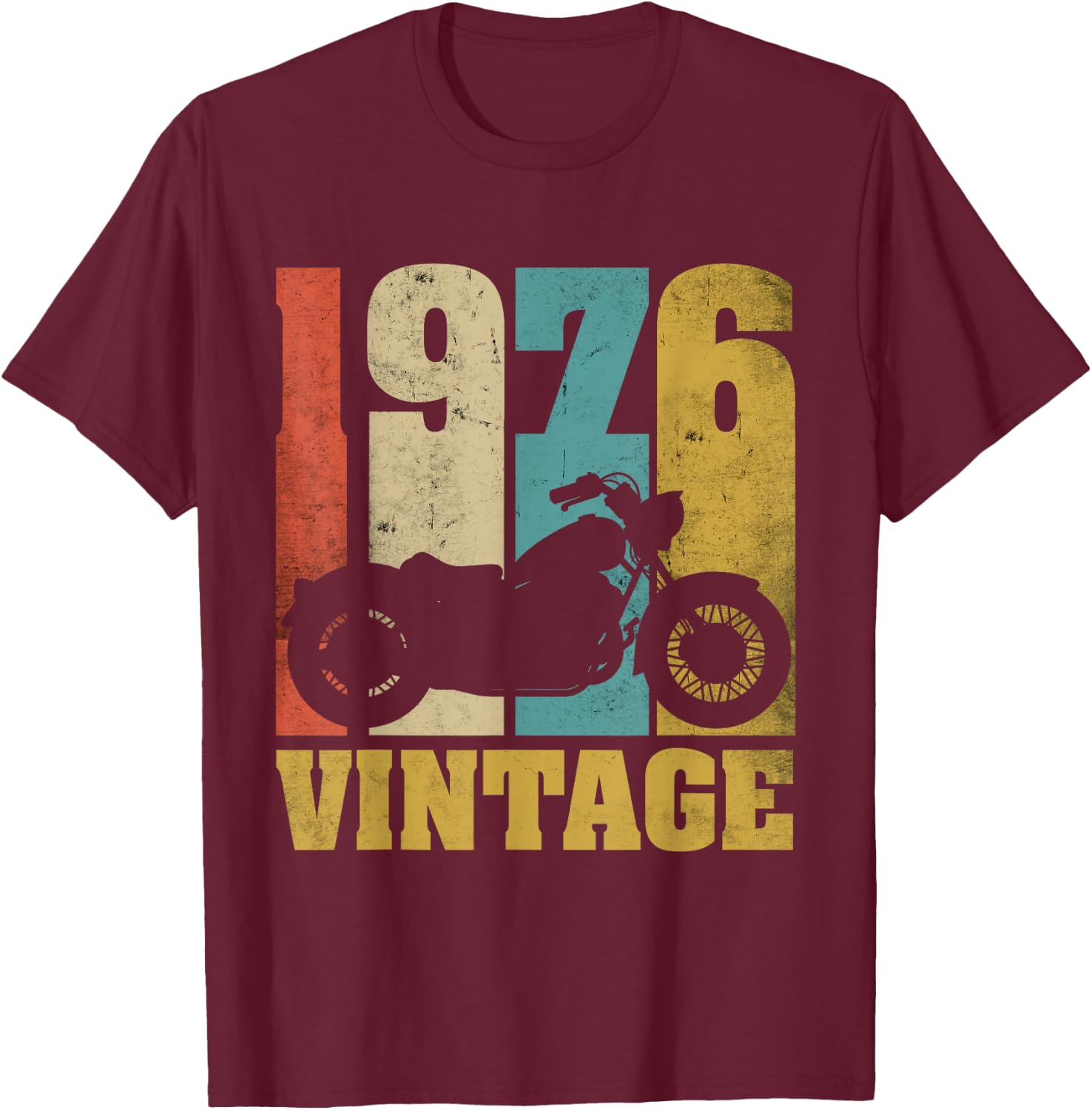 Thumbnail 6 de 50 Compleanno Motocicletta Vintage 1976 Maglietta