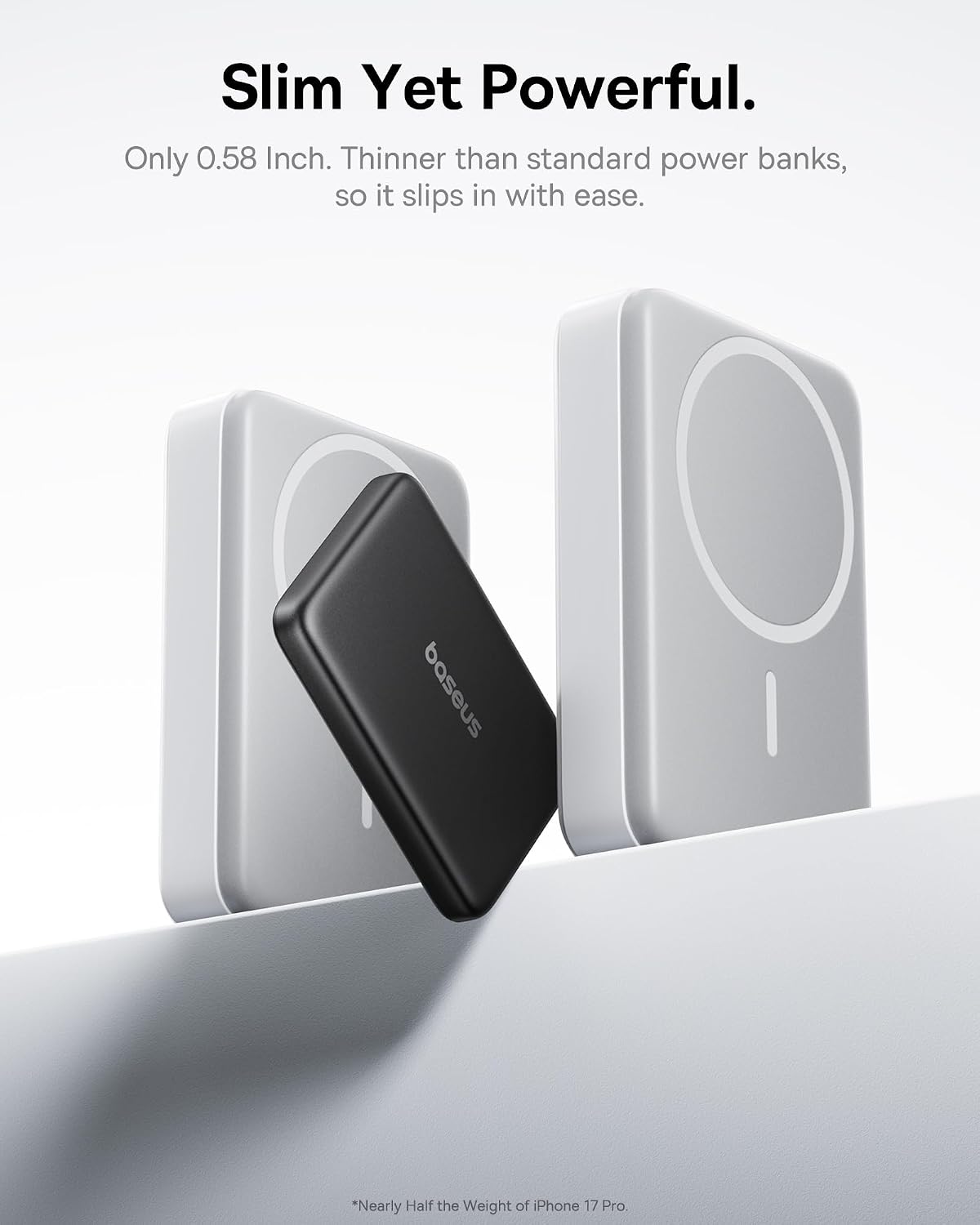 Detalle 2 de Baseus Picogo Air Wireless Power Bank 10,000mAh