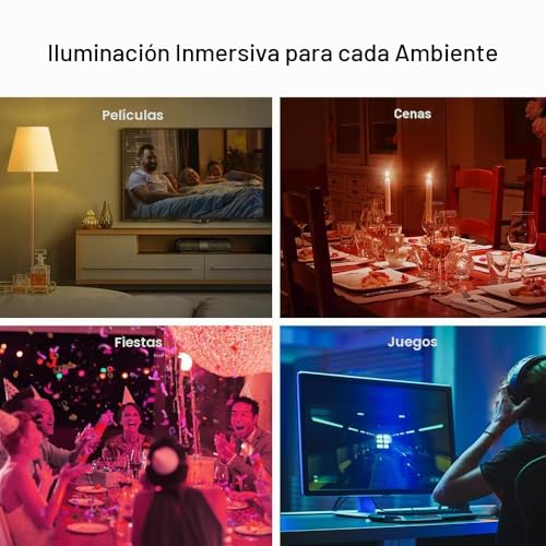 Detalle de Tapo L530E: Bombilla Inteligente WiFi RGB E27, 800 lm, 8.3 W