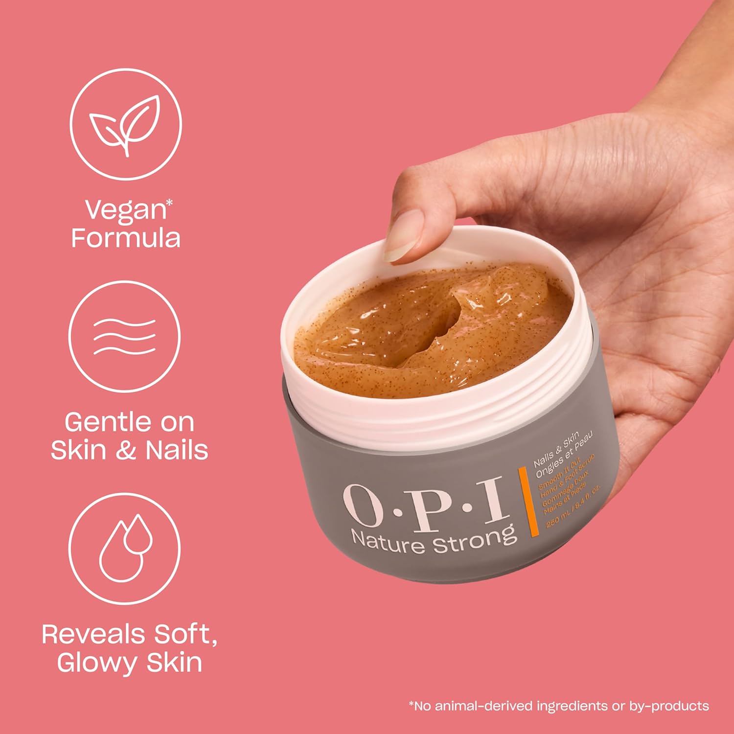 Thumbnail 1 de OPI Nature Strong Skincare Shea Butter Moisturizer Sea Salt Scrub & Tea Tree Oil Foot Treatment