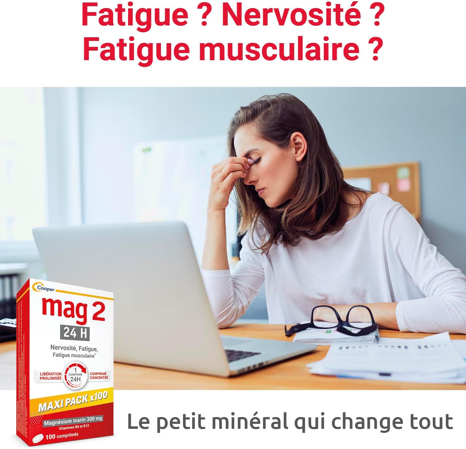 Detalle 2 de MAG 2-24H magnésium 100 comprimés 💊