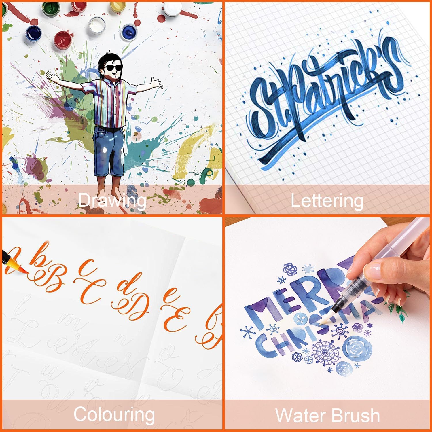 Thumbnail 6 de Amteker Watercolour Brush Pens 24+2 set 🎨