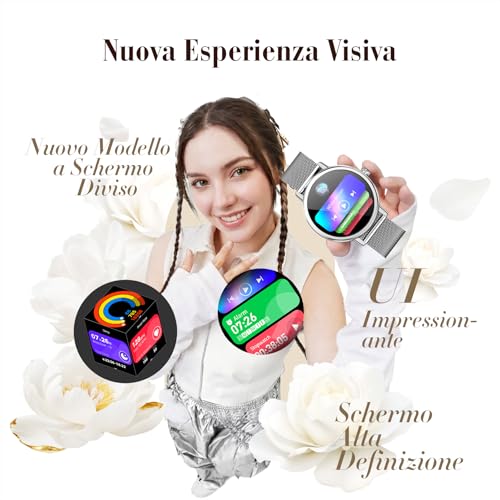 Thumbnail 2 de Baolubao smartwatch donna con chiamate Bluetooth e due cinturini