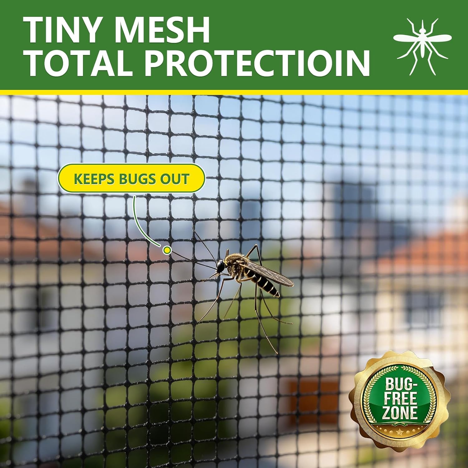 Detalle de COMYESA Fly Screens for Doors – Durable 90x210cm Magnetic Door Screen