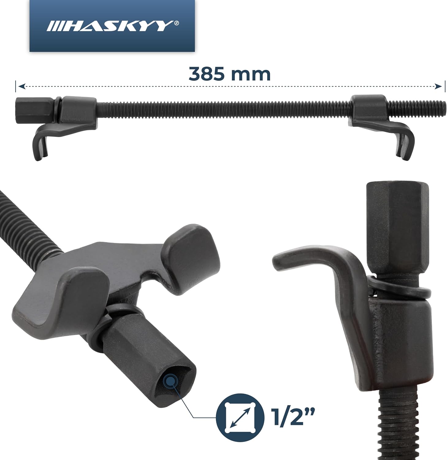 Thumbnail 2 de Kit Compresseur Ressort Amortisseur HASKYY – 2 pièces, portée 380 mm, pour montage et démontage