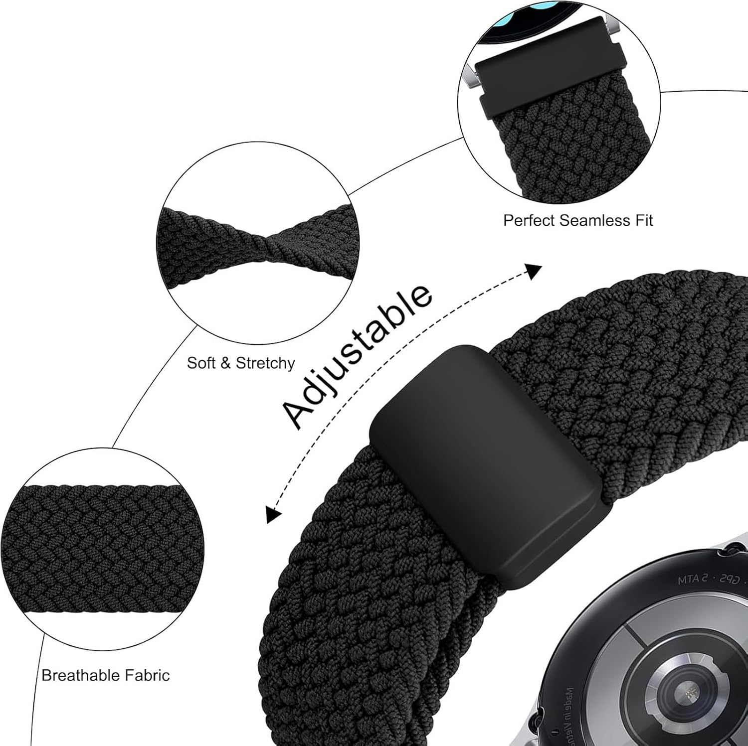 Thumbnail 5 de GIOPUEY Strap for OnePlus Watch 2R Blue