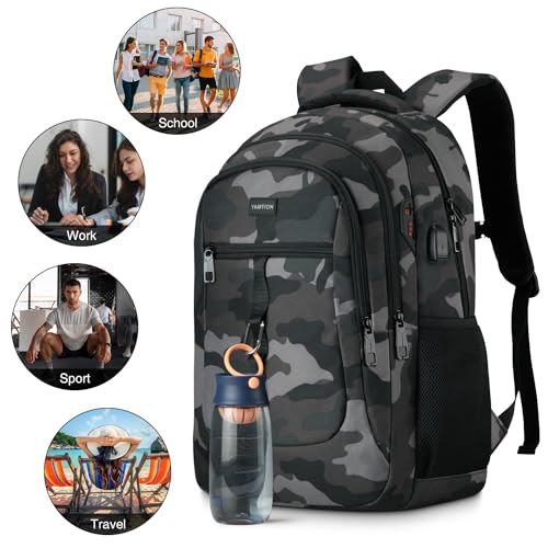 Detalle de YAMTION Mochila Escolar para Hombre: espaciosa, ergonómica y con carga USB