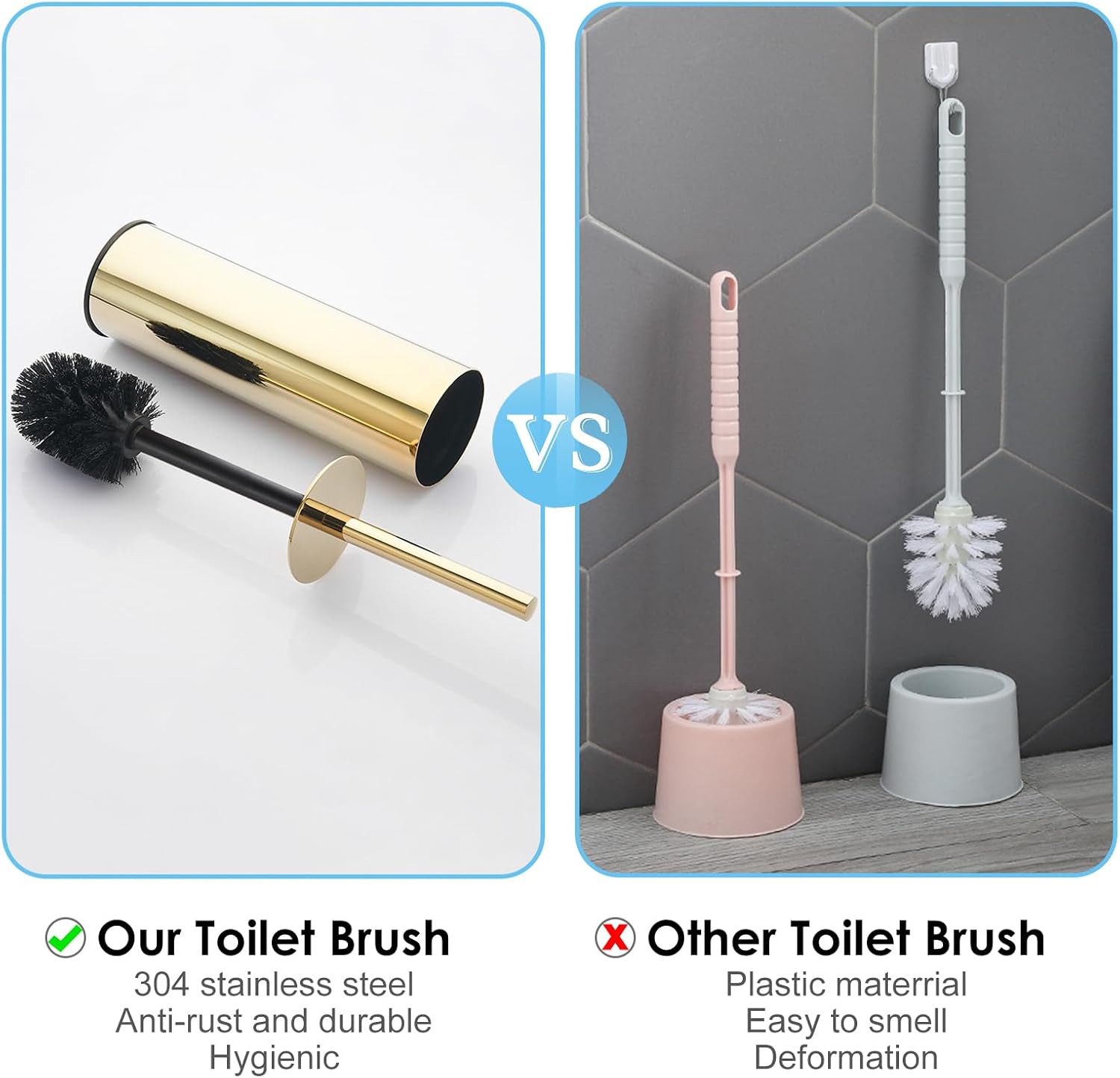 Thumbnail 4 de BGL 304 Gold Toilet Brush Holder Stand