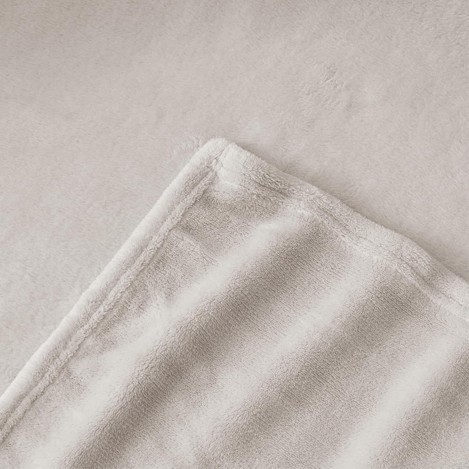 Thumbnail 6 de Aisbo Beige Throws Blanket for Sofas – 220x240cm Fluffy Fleece Blanket