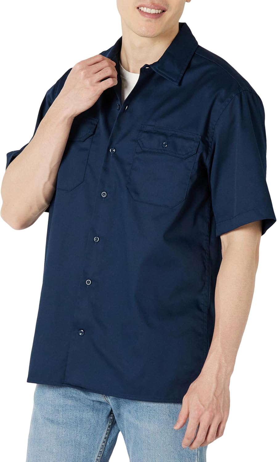 Thumbnail 5 de Amazon Essentials camicia da lavoro uomo a maniche corte, antimacchia e antipiega