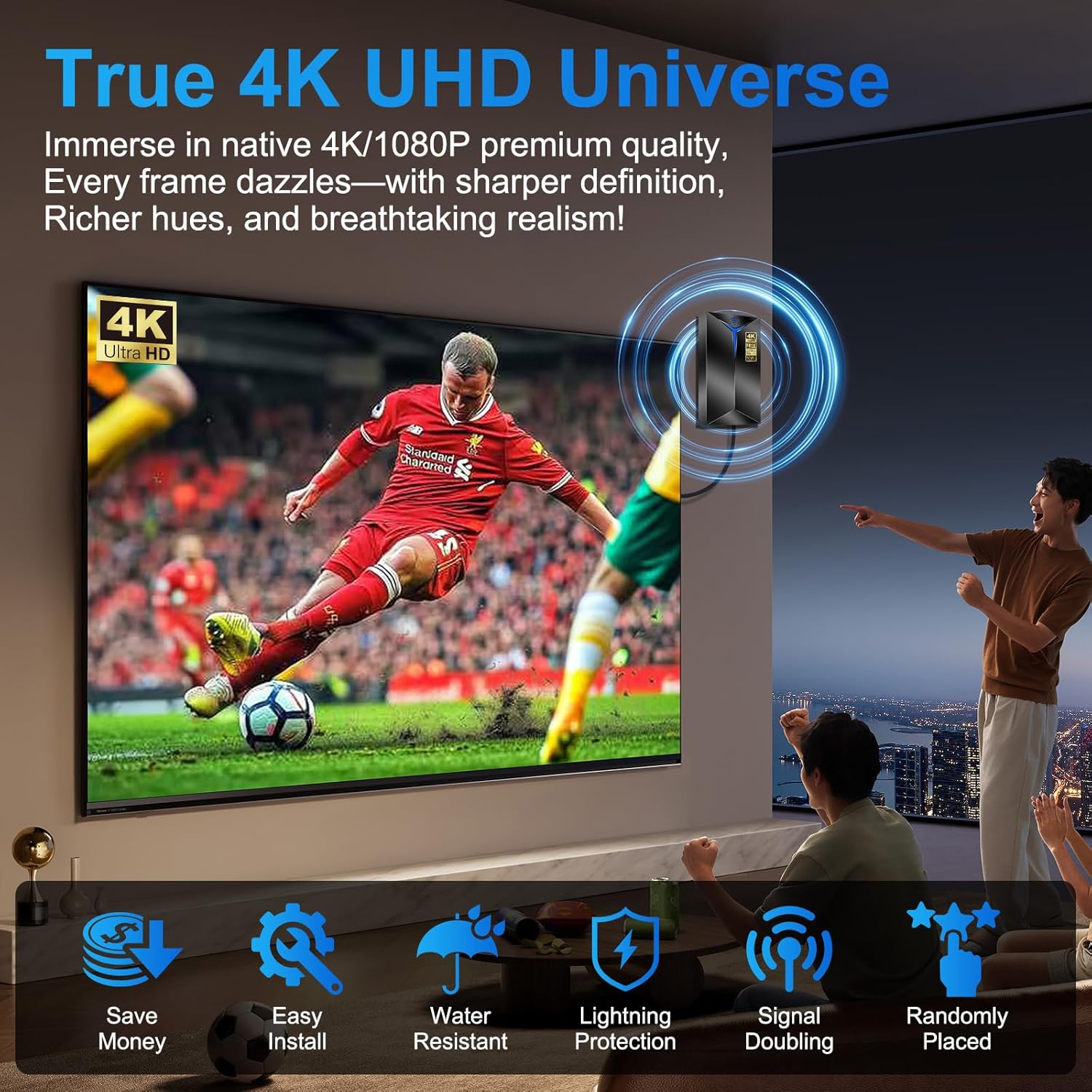 Thumbnail 5 de 2026 Premium HDTV Antenna Indoor/Outdoor