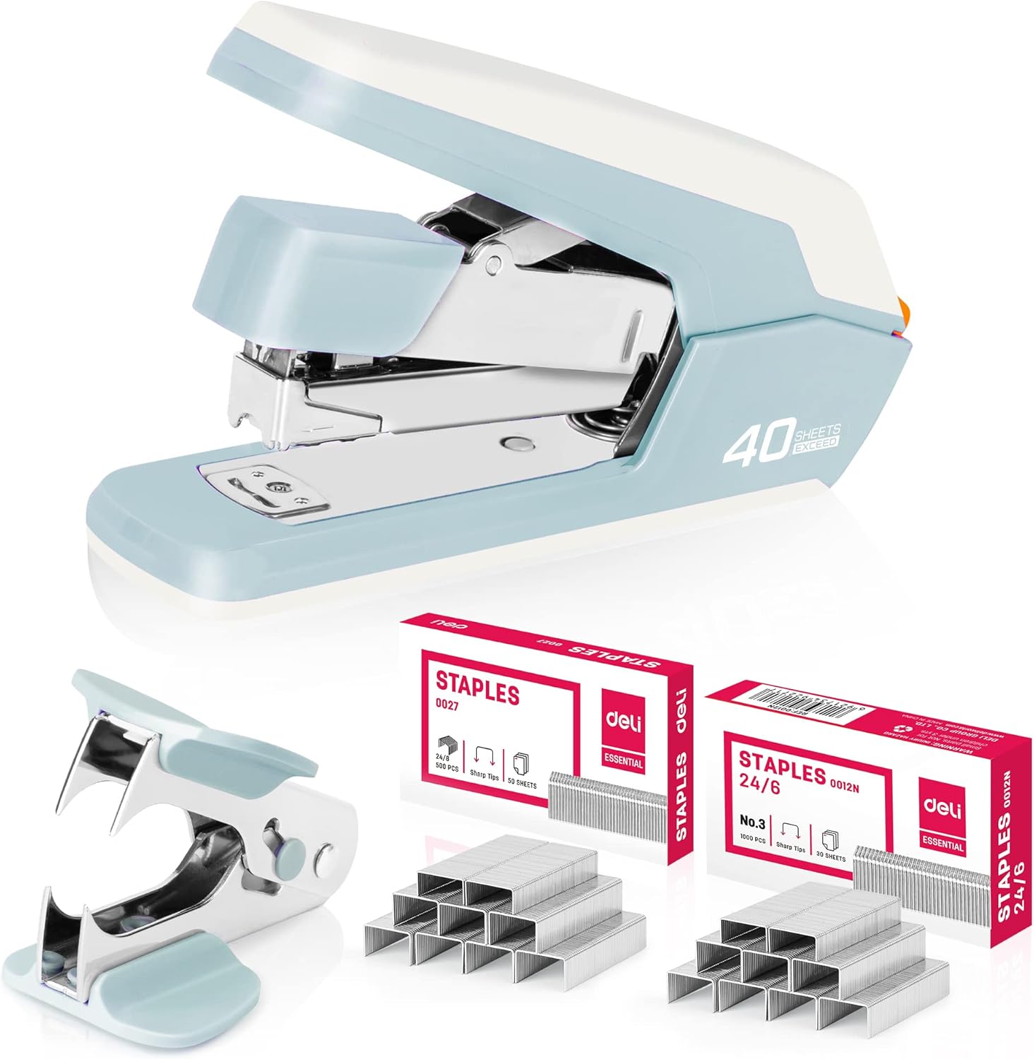 Deli Effortless Desktop Stapler 40–50 Sheets