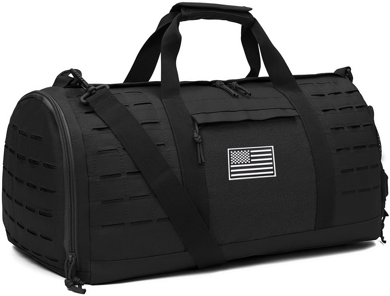 Detalle de Sac de sport tactique QT&QY 40L avec compartiment chaussures et conception type Molle
