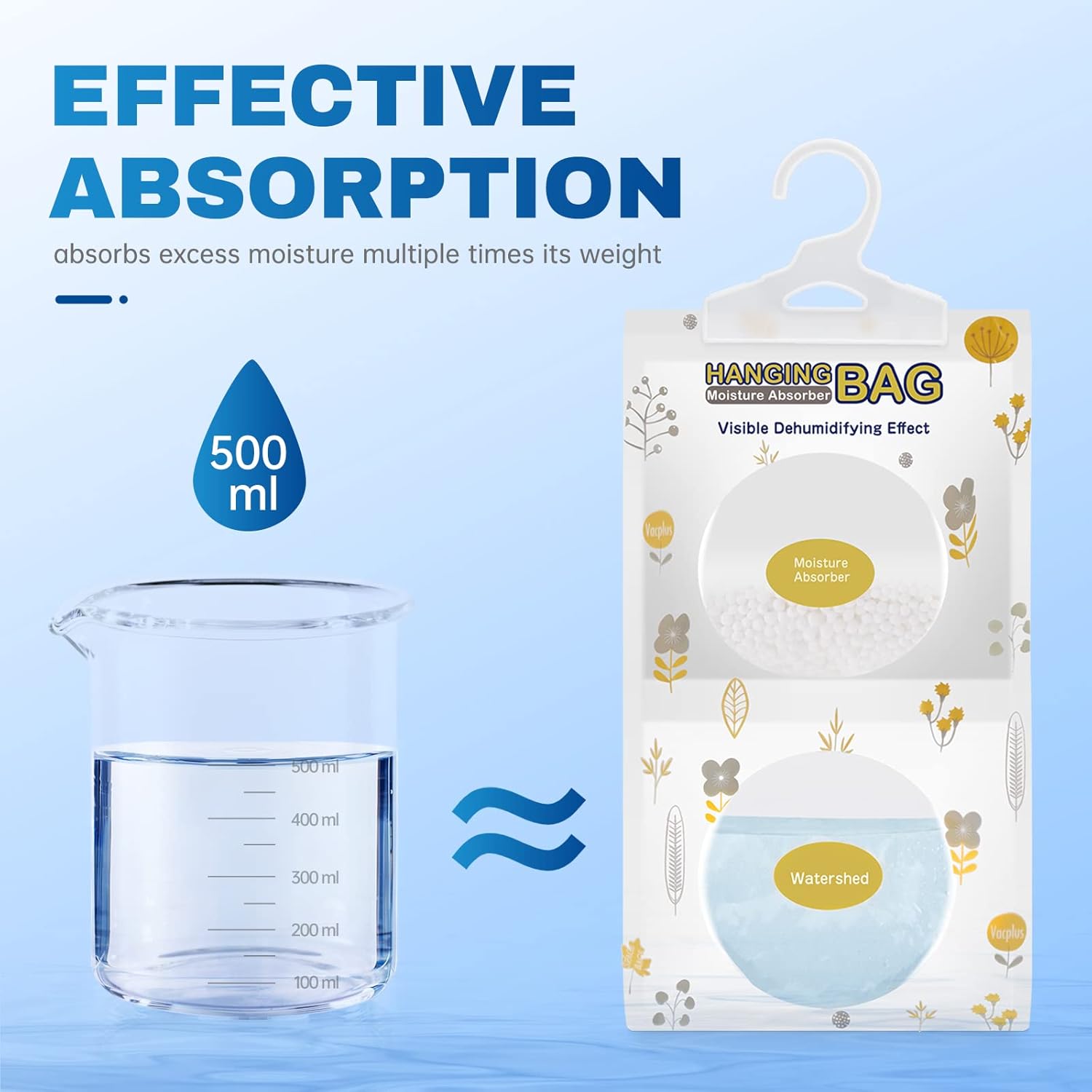 Thumbnail 1 de Vacplus Moisture Absorbers Packets, Fragrance Free 5 Pack