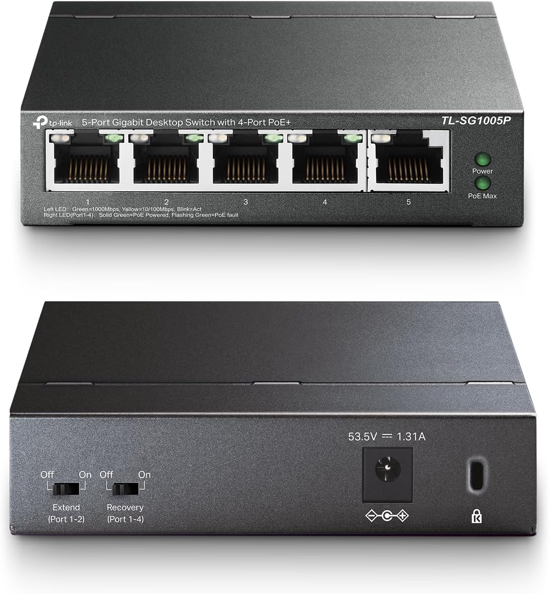 Thumbnail 6 de TP-Link 5-Port Gigabit Switch 4 PoE+ 📡