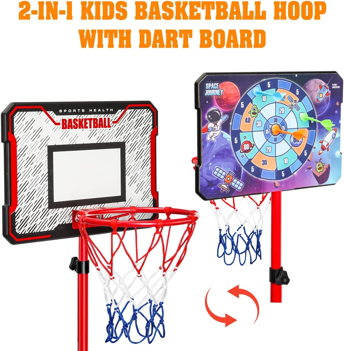 Detalle 2 de MELAND Kids Basketball Hoop Outdoor 104-190cm