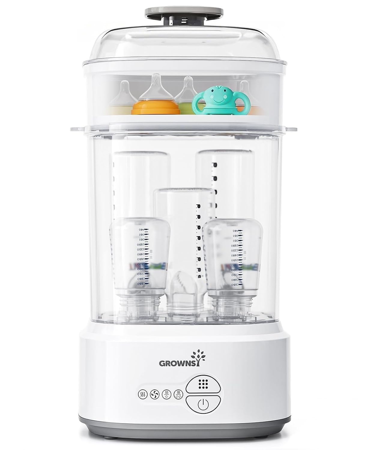 GROWNSY Bottle Sterilizer and Dryer compact steam sterilizer