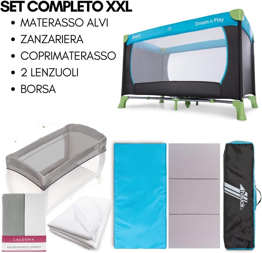 Thumbnail 1 de hauck Set Lettino Neonato da Viaggio Dream N Play XXL con materasso Comfort, zanzariera e accessori
