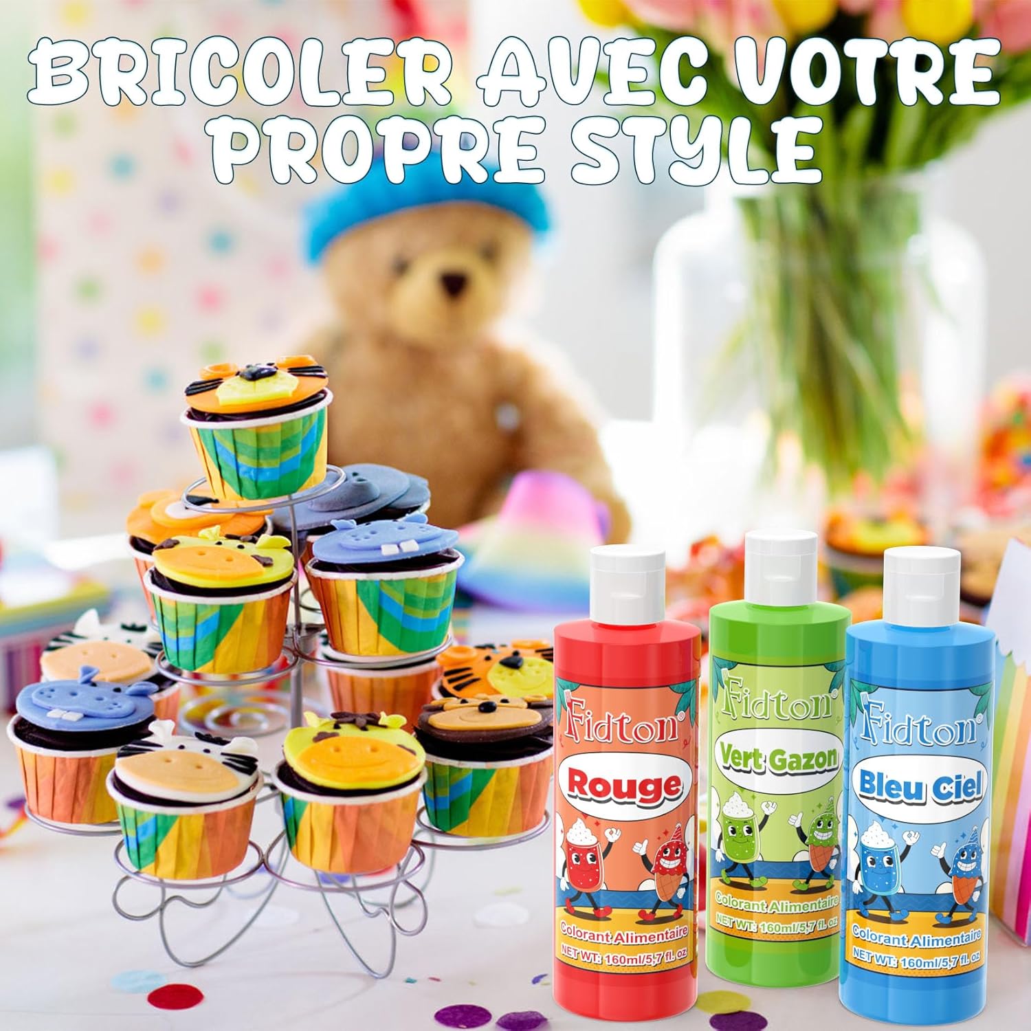 Thumbnail 5 de Fidton Colorants Alimentaires 160 ml Vert Gazon