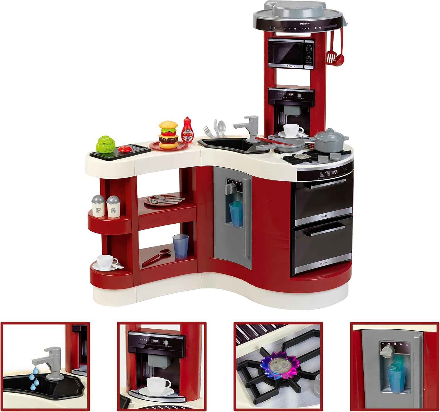 Detalle de Theo Klein Miele Kitchen Big Rounded 7101 play kitchen with sound effects
