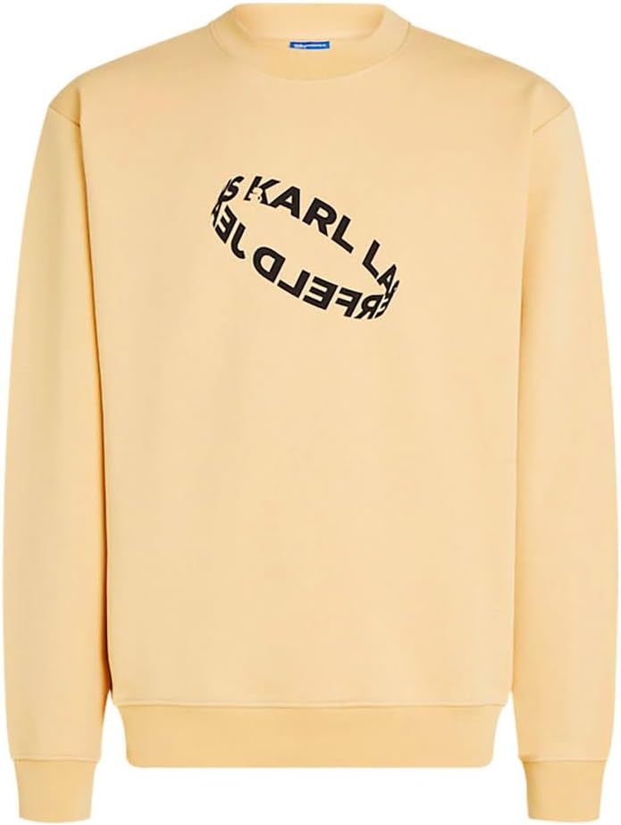 Detalle de Karl Lagerfeld Jeans Uomo Regular Multi Ring Sweatshirt: stile quotidiano sostenibile
