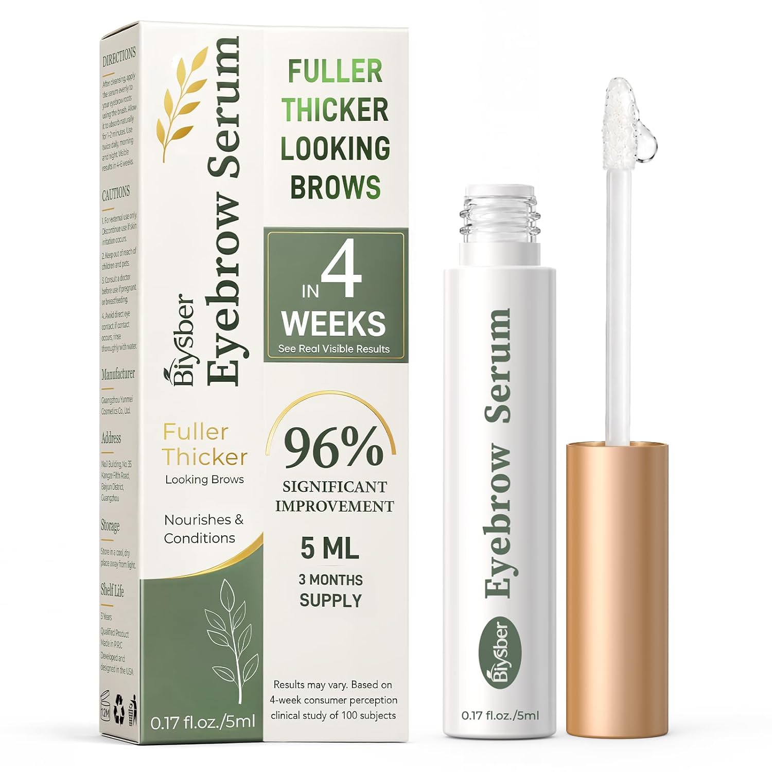 Detalle de BIYSBER Eyebrow Serum with Hyaluronic Acid