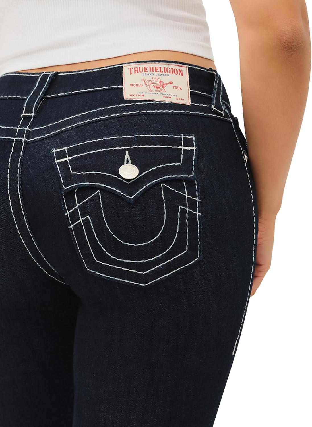 Detalle 2 de True Religion Women's Becca Mr Boot Cut Flap Jeans