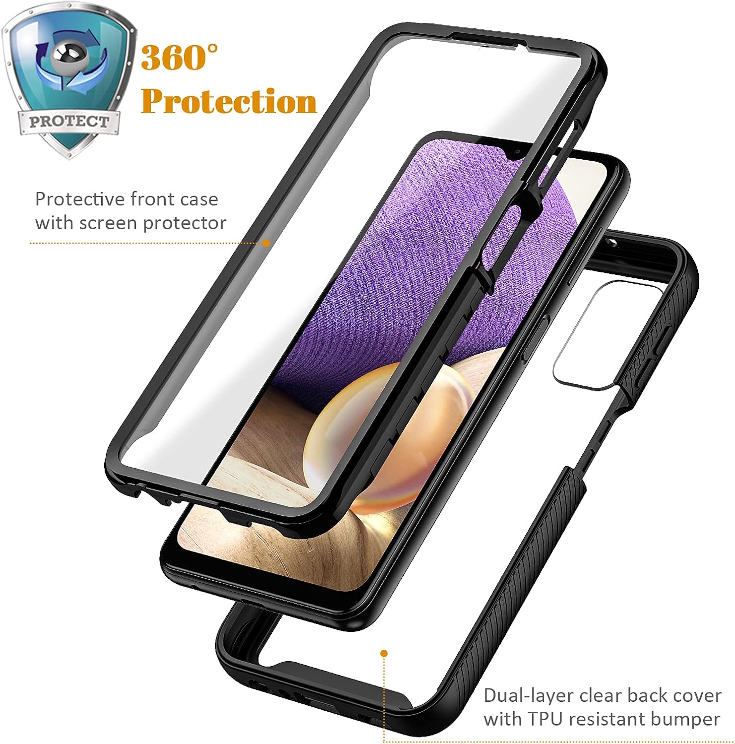 Detalle 2 de A32 5G Case 17 x 8 x 1.2cm shockproof