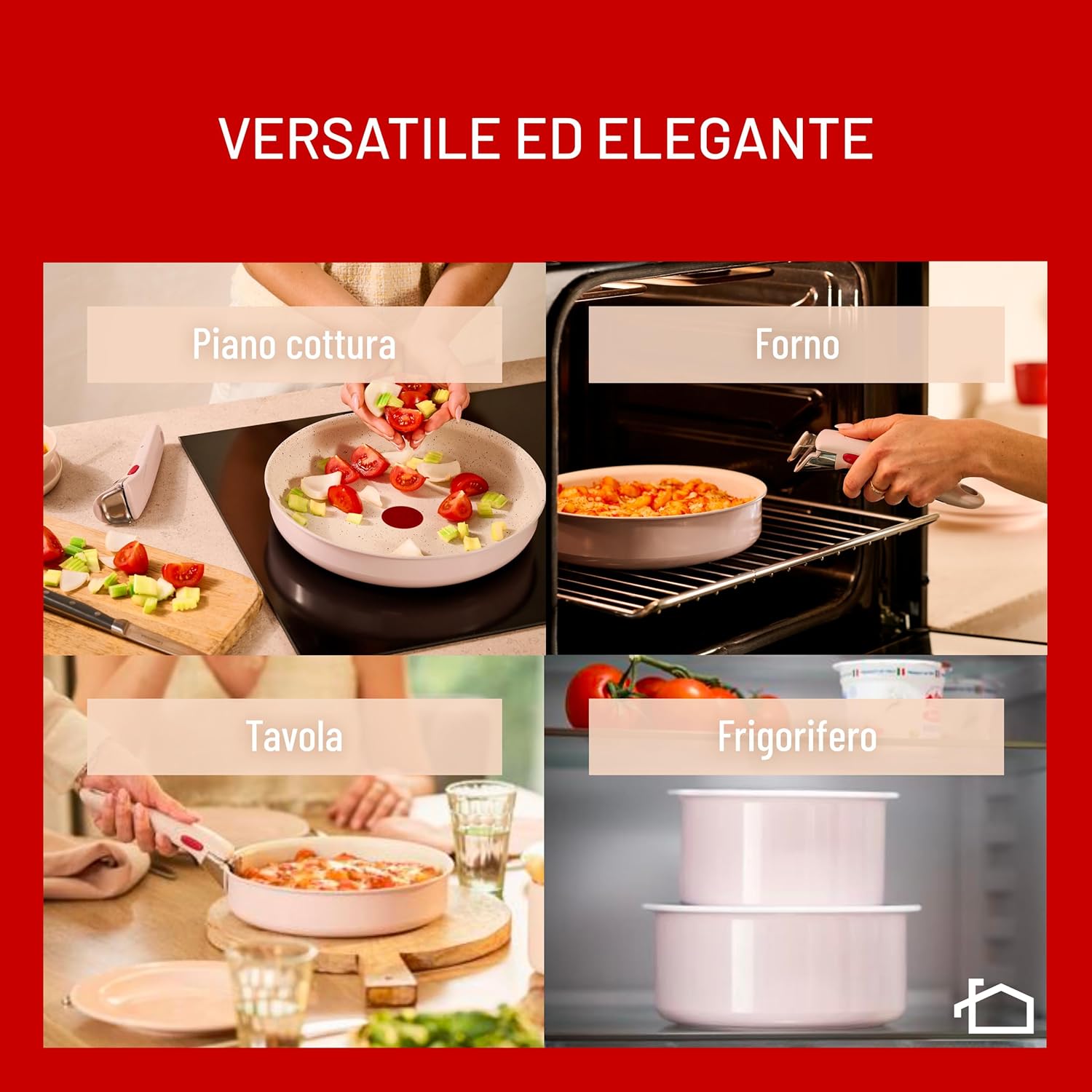 Detalle de Lagostina Ingenio Pastel Padelle 4 pezzi