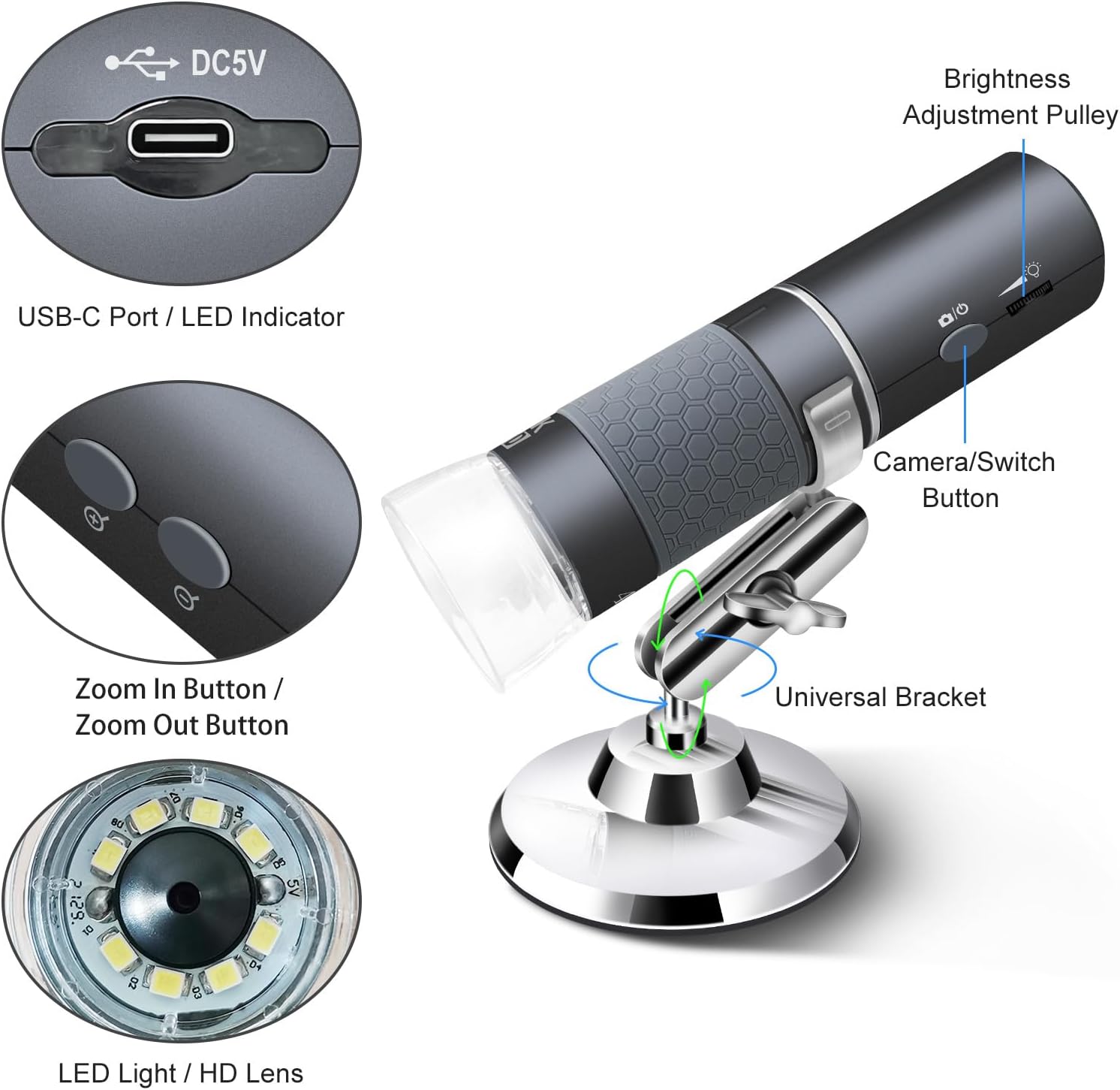 Thumbnail 5 de Ninyoon 4K WiFi Microscope for All Devices