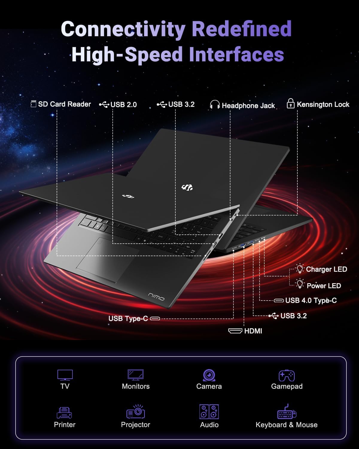 Thumbnail 6 de NIMO Gaming Laptop 17.3-inch