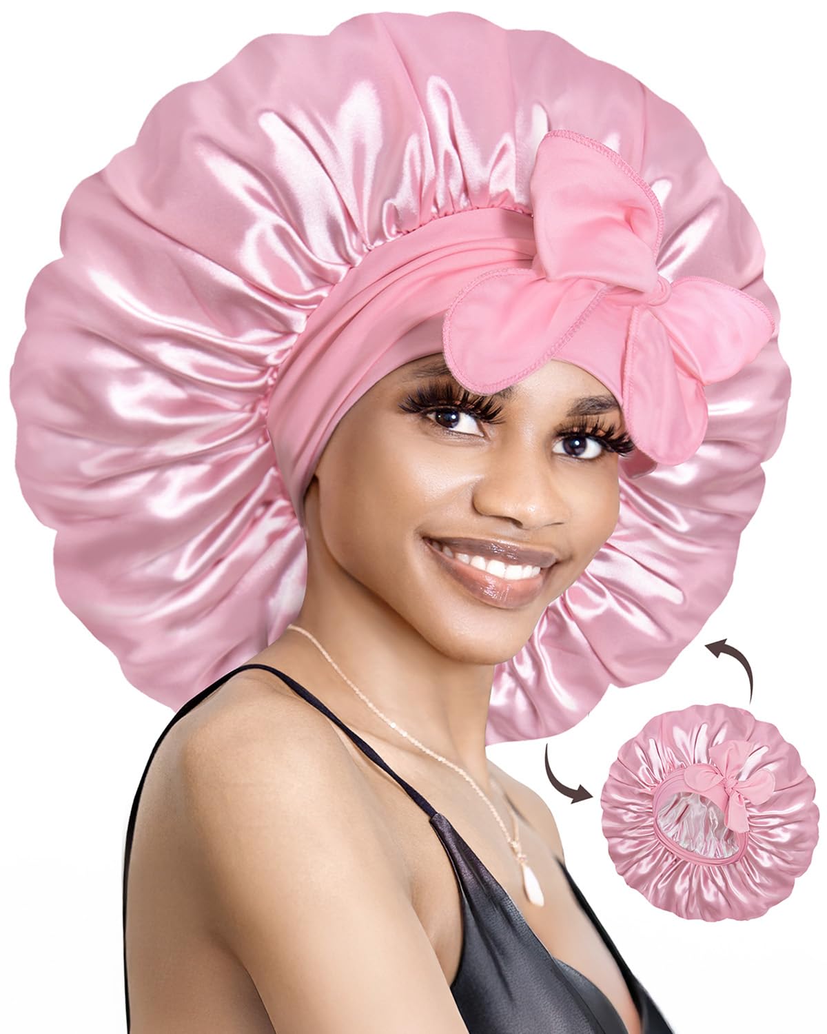 Thumbnail 6 de BONNET QUEEN Seidenhaube Doppelseitig 🎀