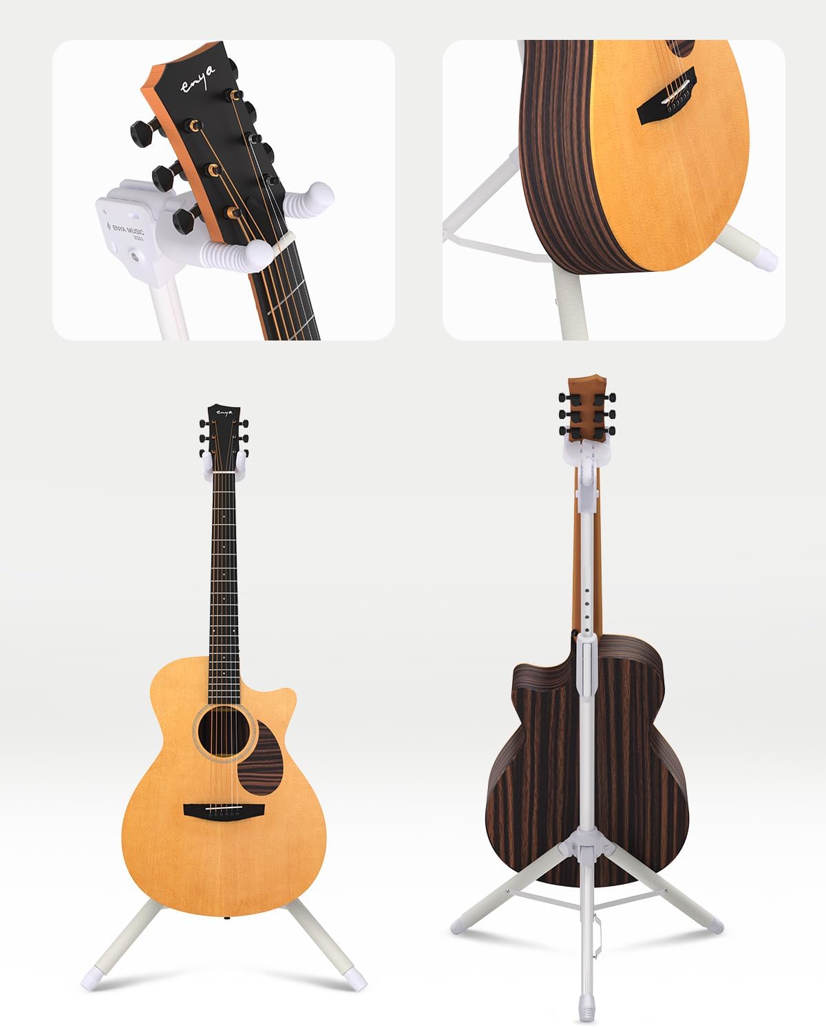 Detalle de Enya Guitar Stand, Steel